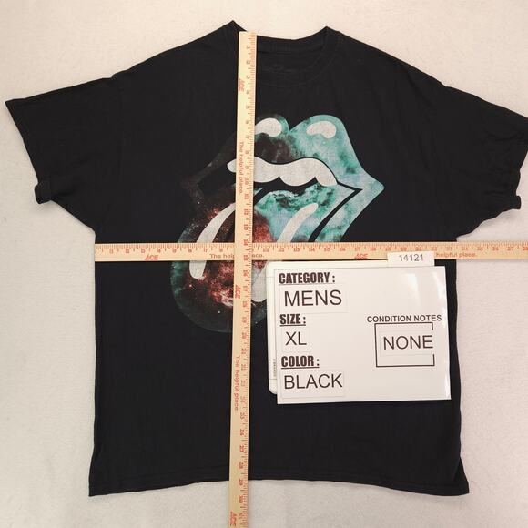 The Rolling Stones Band Crew Neck Short Sleeve T Shirt Mens Size XL Black - Picture 5 of 9